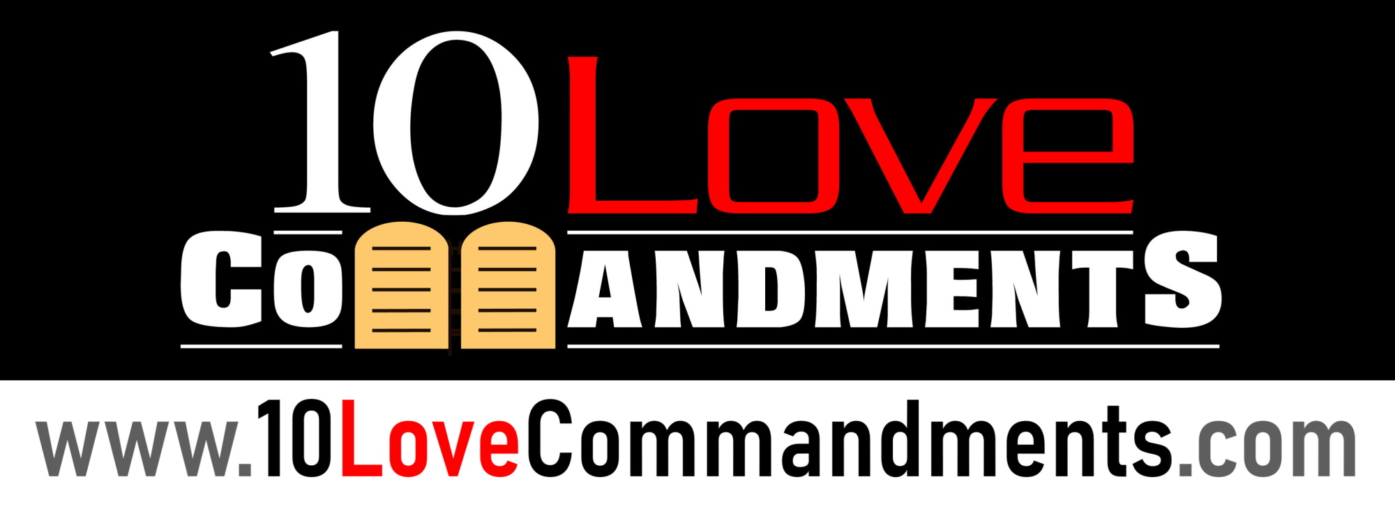 Bumper Sticker 10 Love Commandments